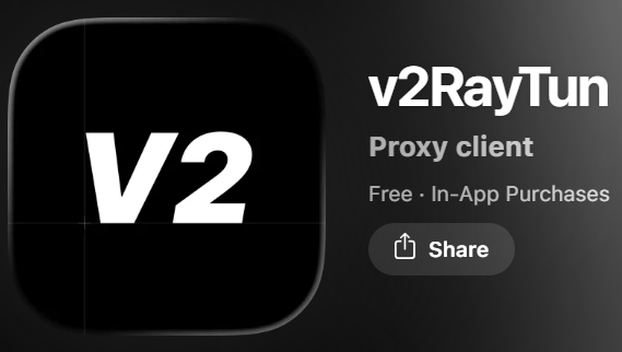 Карточка v2RayTun в App Store